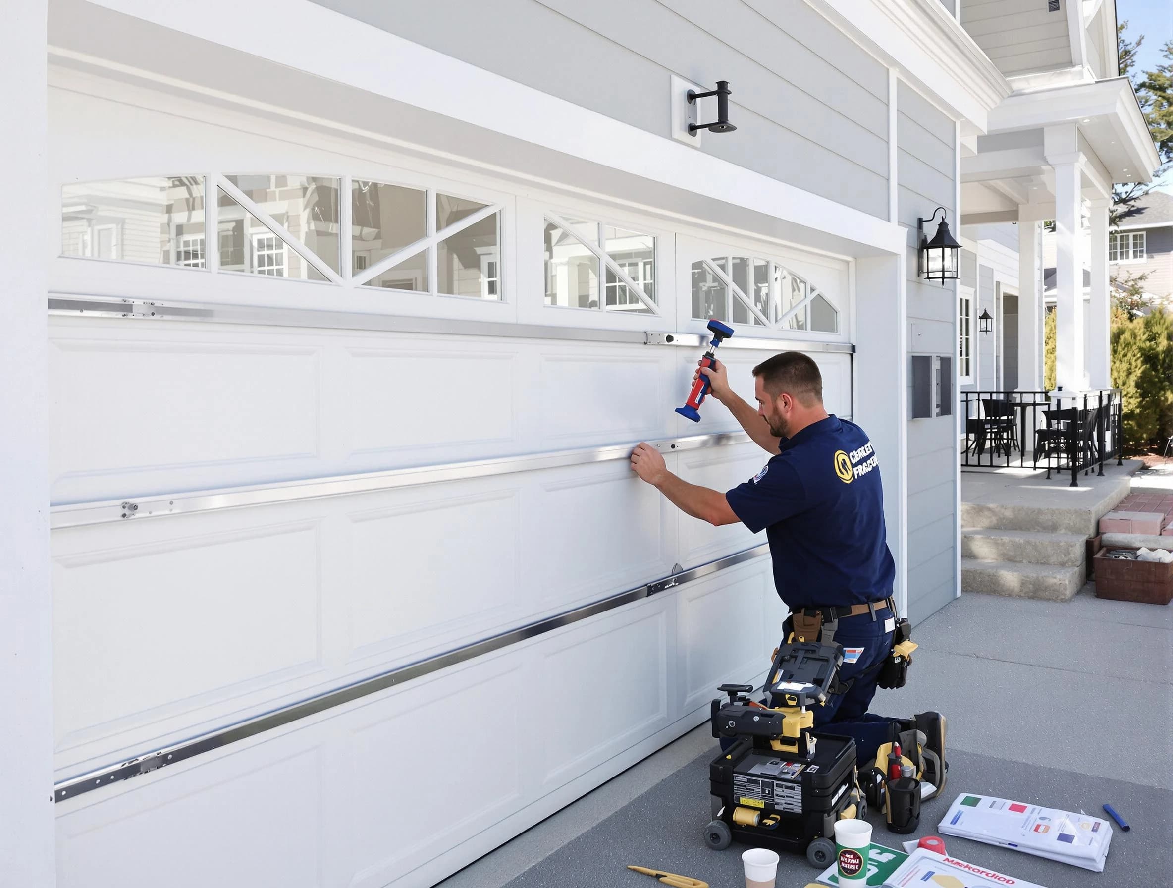 Professional garage door installation by Summit Garage Door Repair in Summit