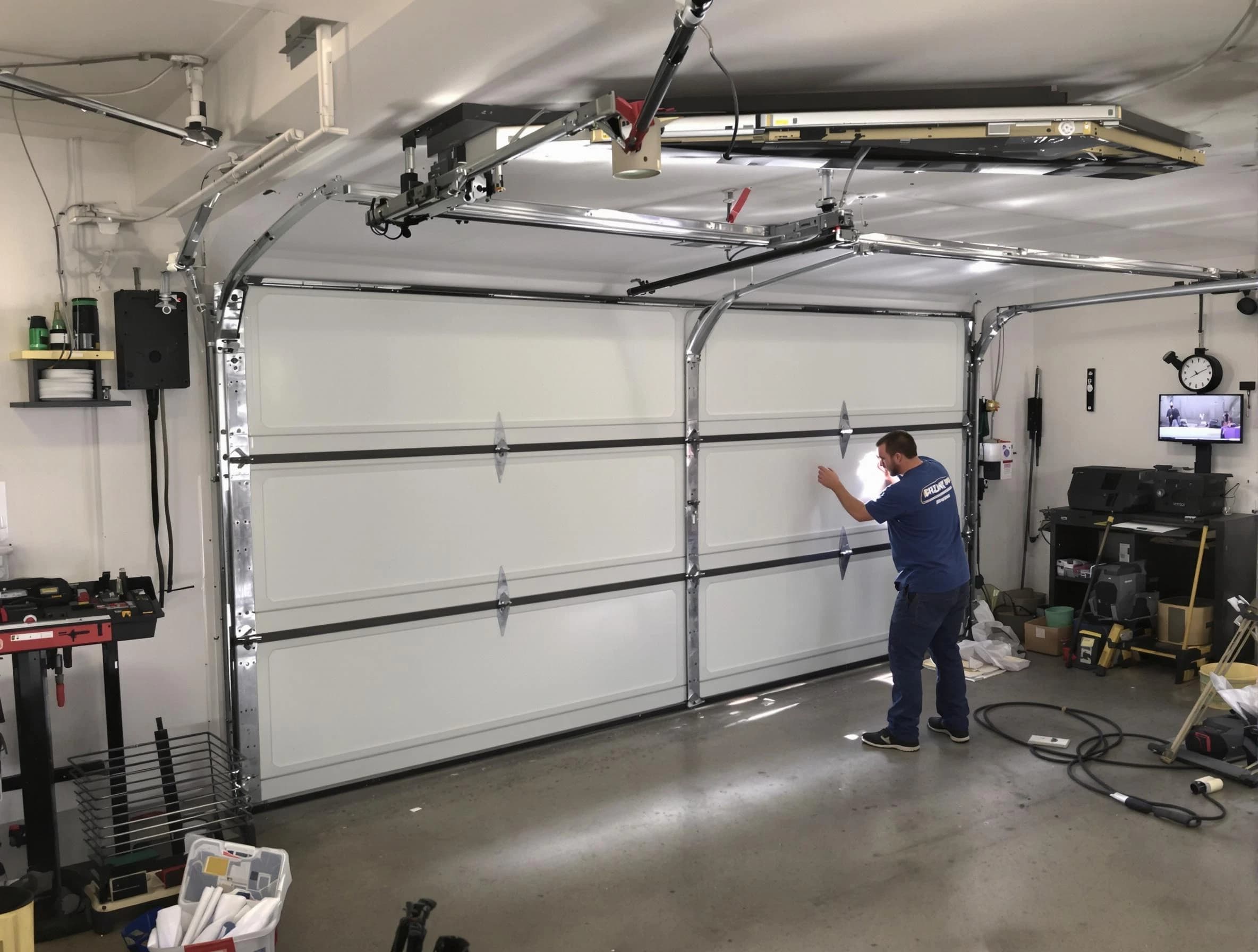 Professional garage door repair service by Summit Garage Door Repair in Summit