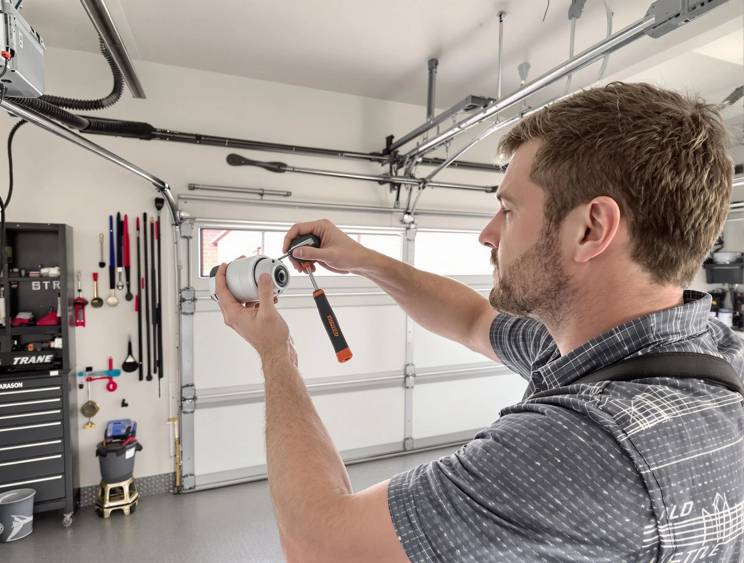 Garage door opener repair service by Summit Garage Door Repair in Summit